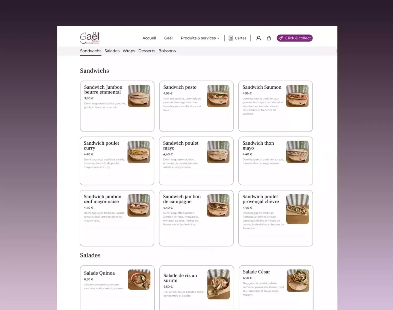 Agence web a Vannes Azelty creation site internet boulangerie4