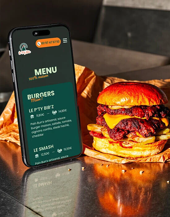 Pty bibi_Azelty création site internet restaurant