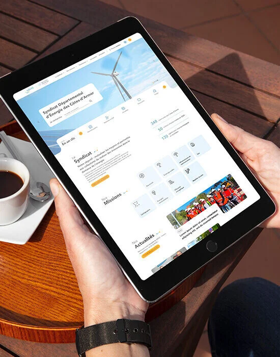 SDE22_agence creation site internet vannes Azelty creation site internet mairie et collectivite_Ipad 2