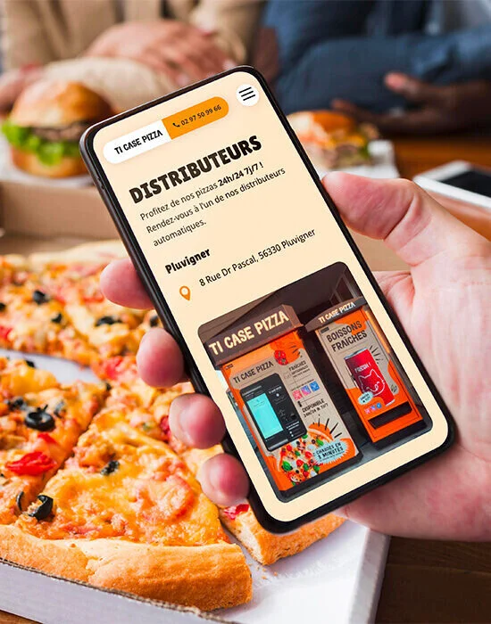 Ti case pizza_Azelty création site internet restaurant
