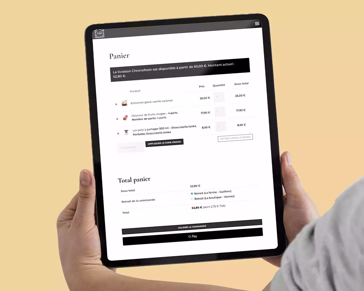 Les fermiers sablé_création de site internet - 11